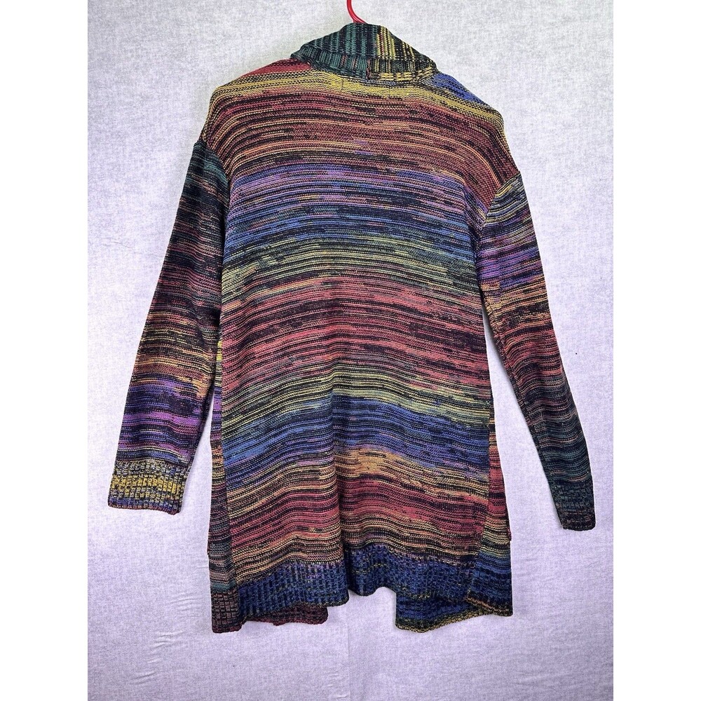 NWT United States Sweater Sz S Women 3/4 Sleeve Open Cardigan Multicolor Long - Picture 6 of 8
